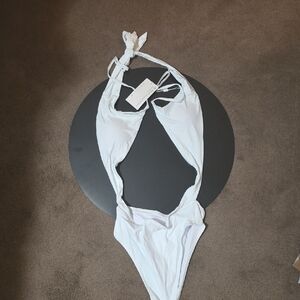 White One-Piece Swimsuit